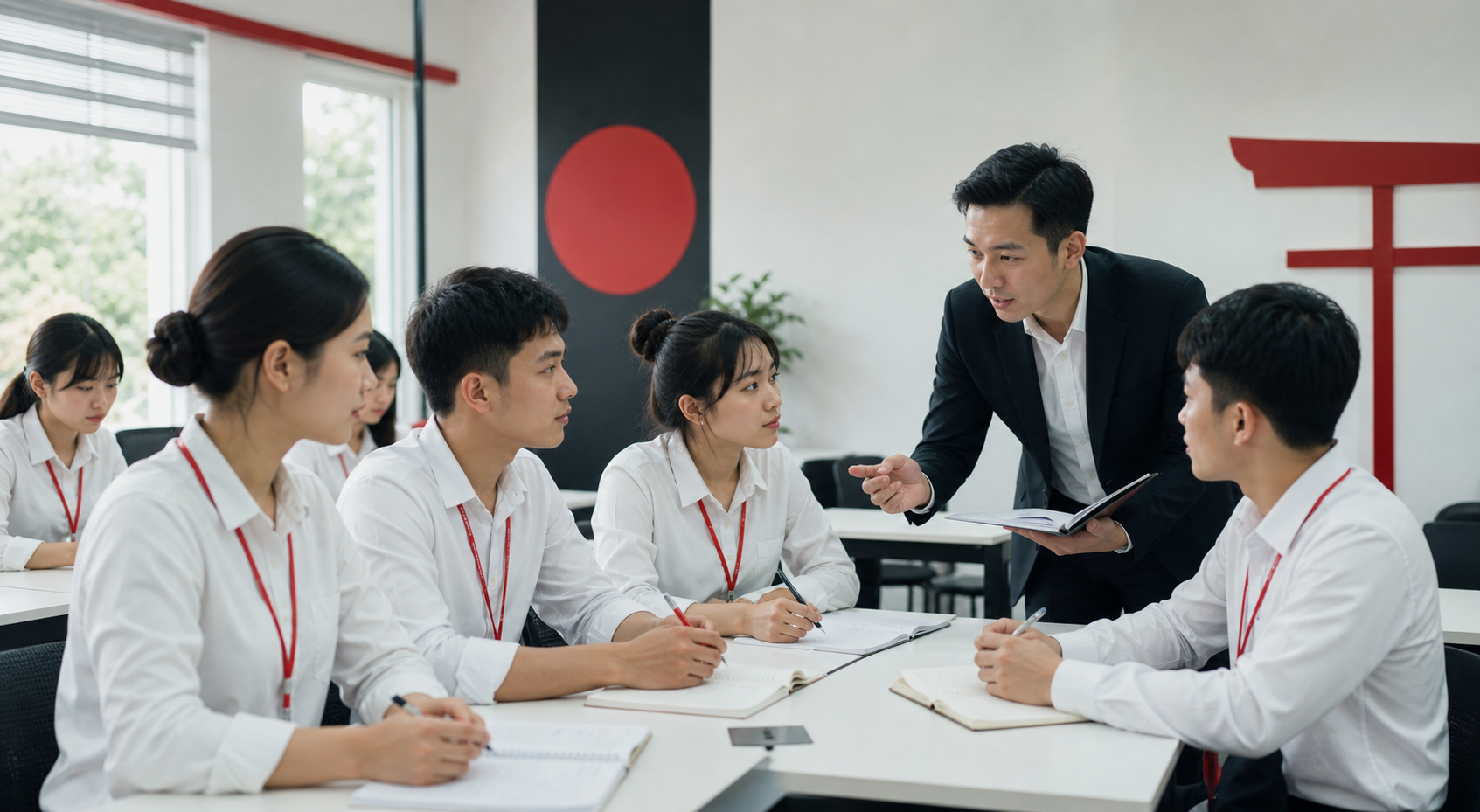 Lớp học tiếng Nhật cho ứng viên chuẩn bị đi Nhật